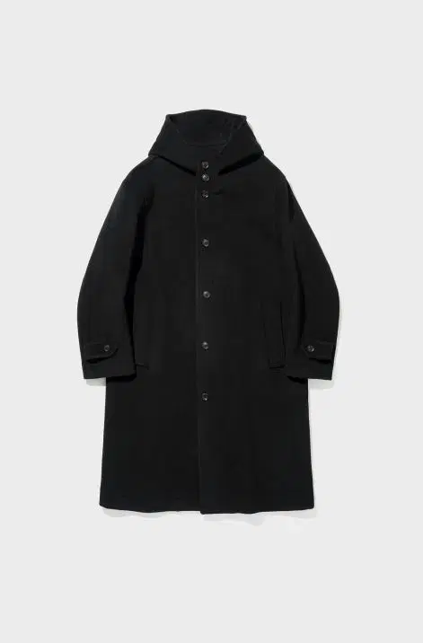 [M] 셔터 pine wool hooded coat black 팝니다.